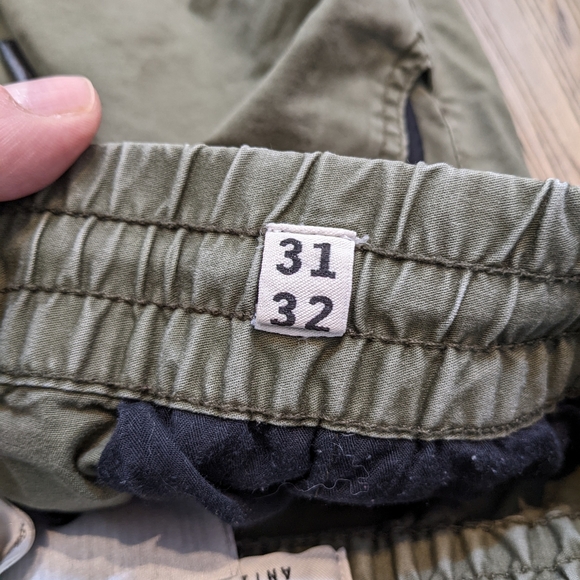 Jack and Jones Tapered Jogger Style Khaki Pants - Picture 3 of 3